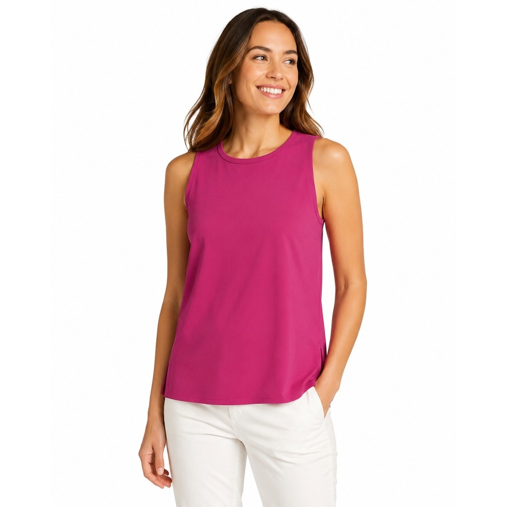Eddie Bauer Women Pink UPF 50+ Sleeveless Tank Top Shirt Small NWT